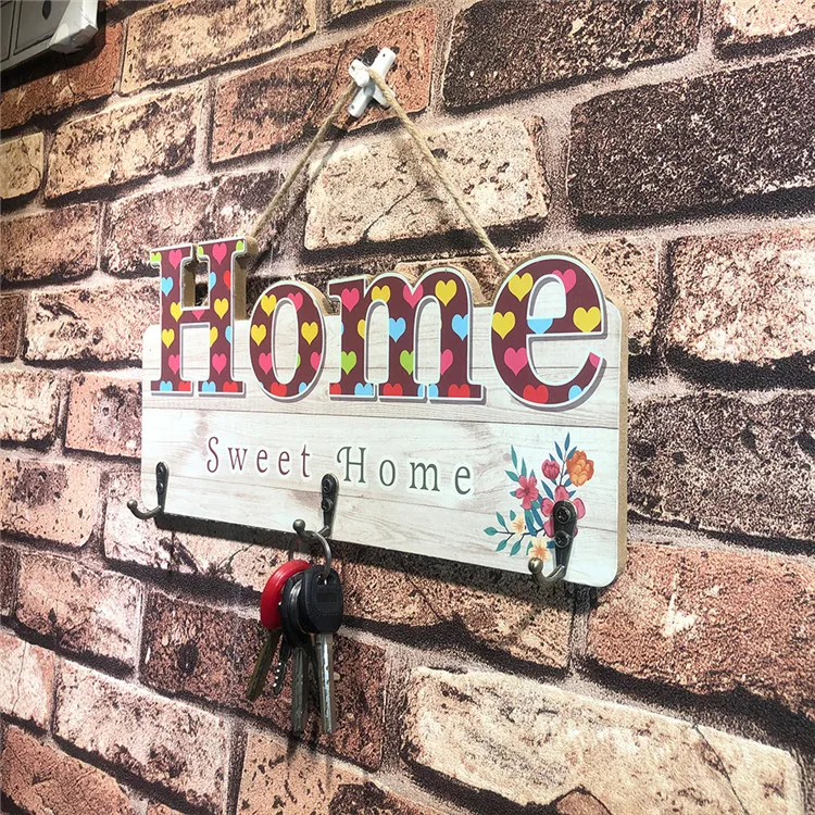 
Hot Selling Picture Frame English Sign Decor Door Wooden Plaque For Hang 