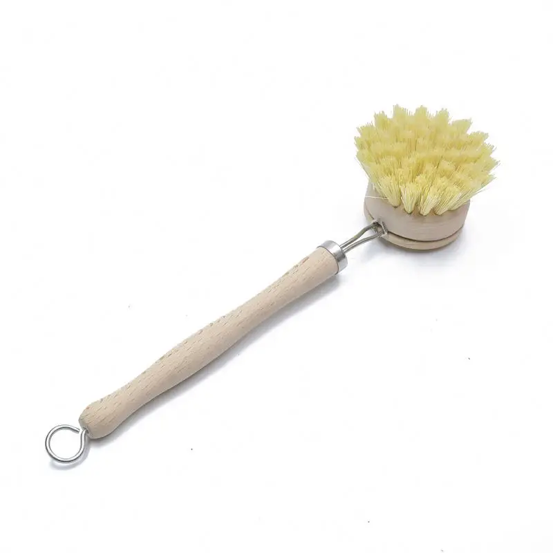 

Organic Biodegradable Natural Material Kitchen Cleaning Brushes Eco Friendly Coconut Sisal Fiber Bristle Kitchen Brush