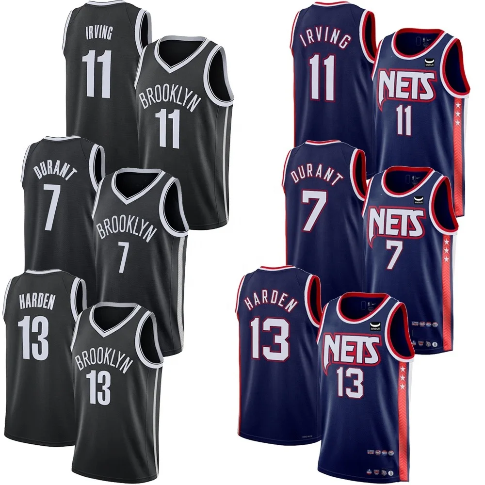 

Brooklyn Nets 13 James Harden 7 Kevin Durant 11 Kyrie Irving jerseys