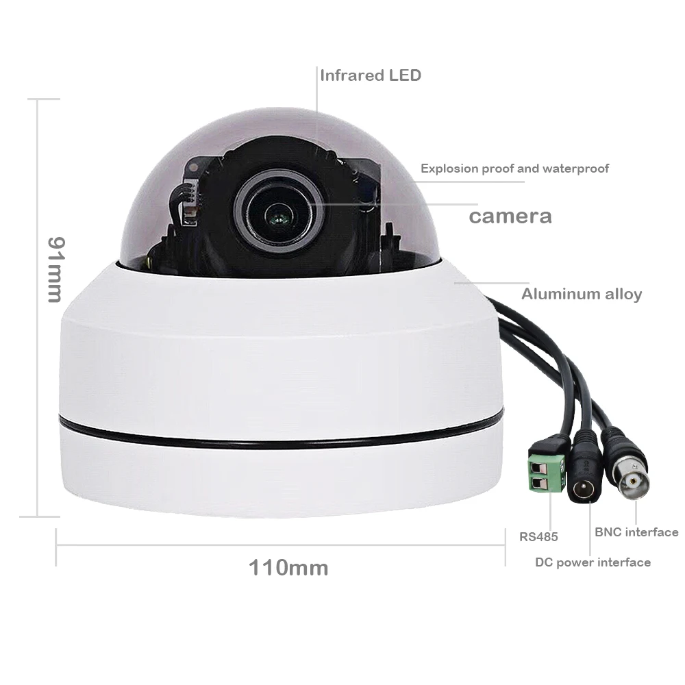 

HD IP Camera Sony323 2MP Night IR 20M Dome Security Cameras Onvif TF Card PTZ cameraWireless WIFI Cameras