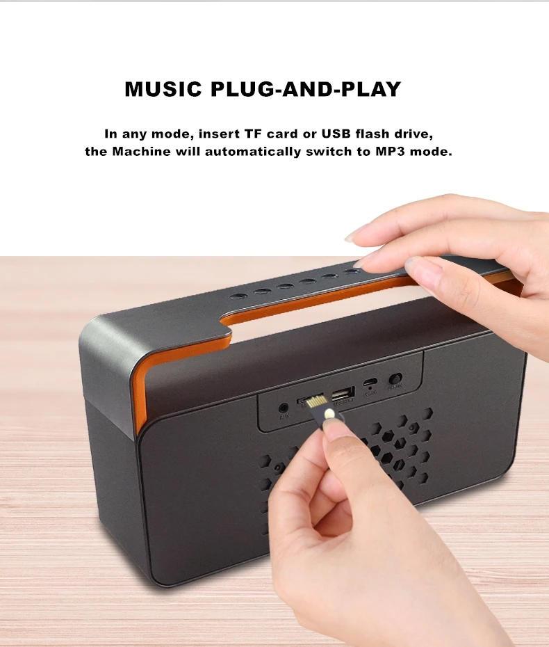 2020 New Arrival Hands-free Wireless Mini Portable Bluetooth Speaker with FM radio - ANKUX.COM