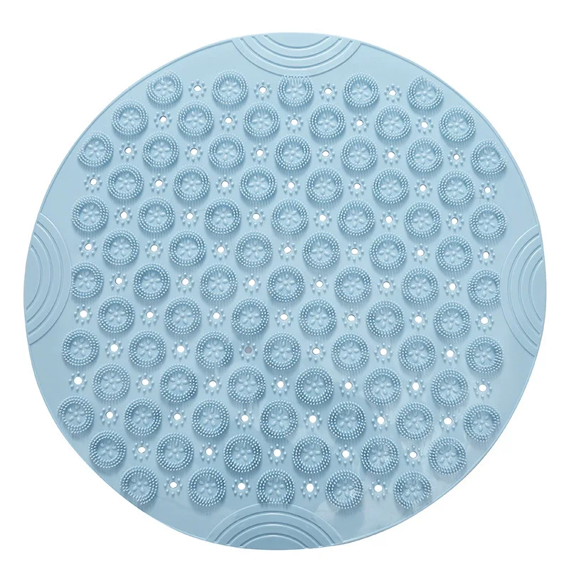 

Hot Sale World PVC Round Bathroom Non-slip Mat Bath mat Drain Suction Pad Bathroom Massage Mat Environmental Protection Material