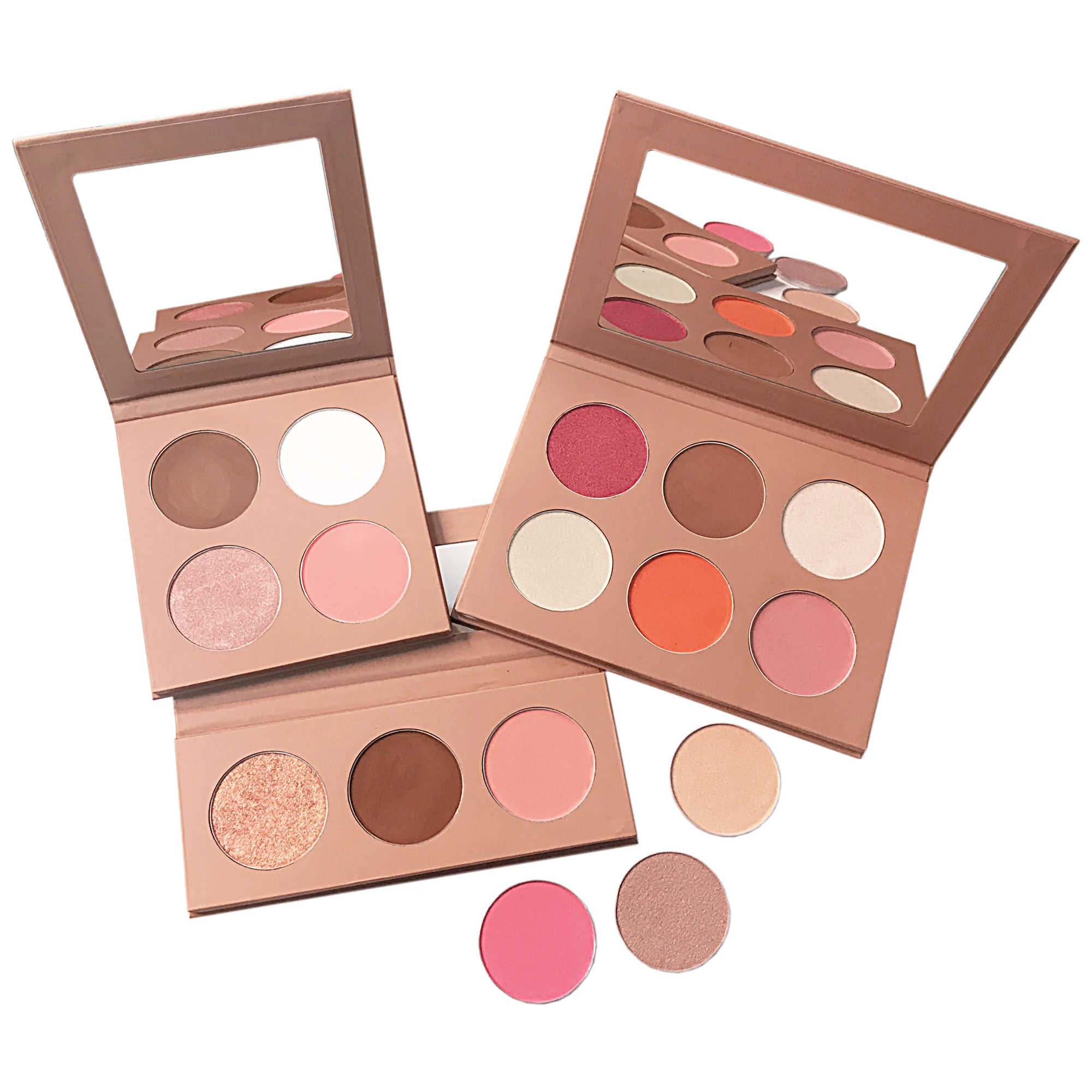 

Customized Beauty Makeup Portable DIY Highlighter Blush Contour Palette
