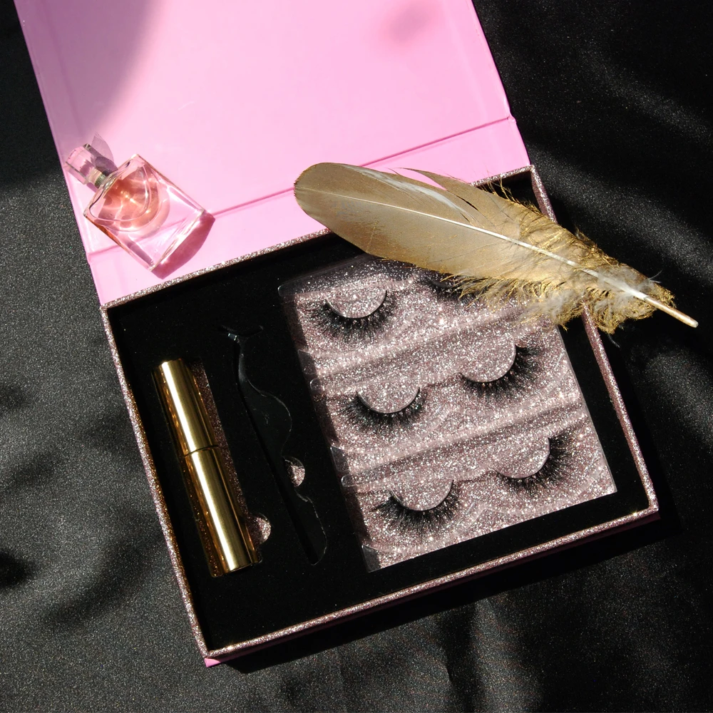 

USA OFFICE FREE SAMPLE ZM 100% Real Mink 3d eyelashes100% Quality Guarantee false eyelashes, Black