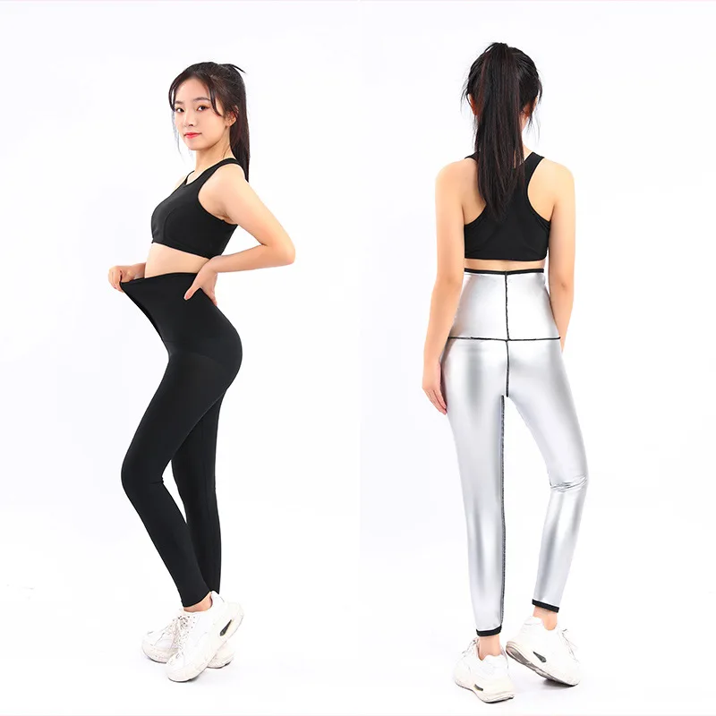 

summer sauna suit sliming shirt and shorts neoprene slimming long pants high waist sweat shorts yoga shorts