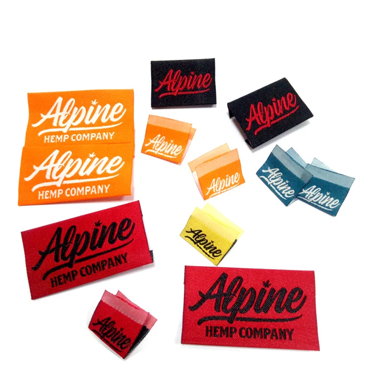 
High Quality Woven Patch Custom Woven Clothing Labels Private Brand Name Label Tag Logo 