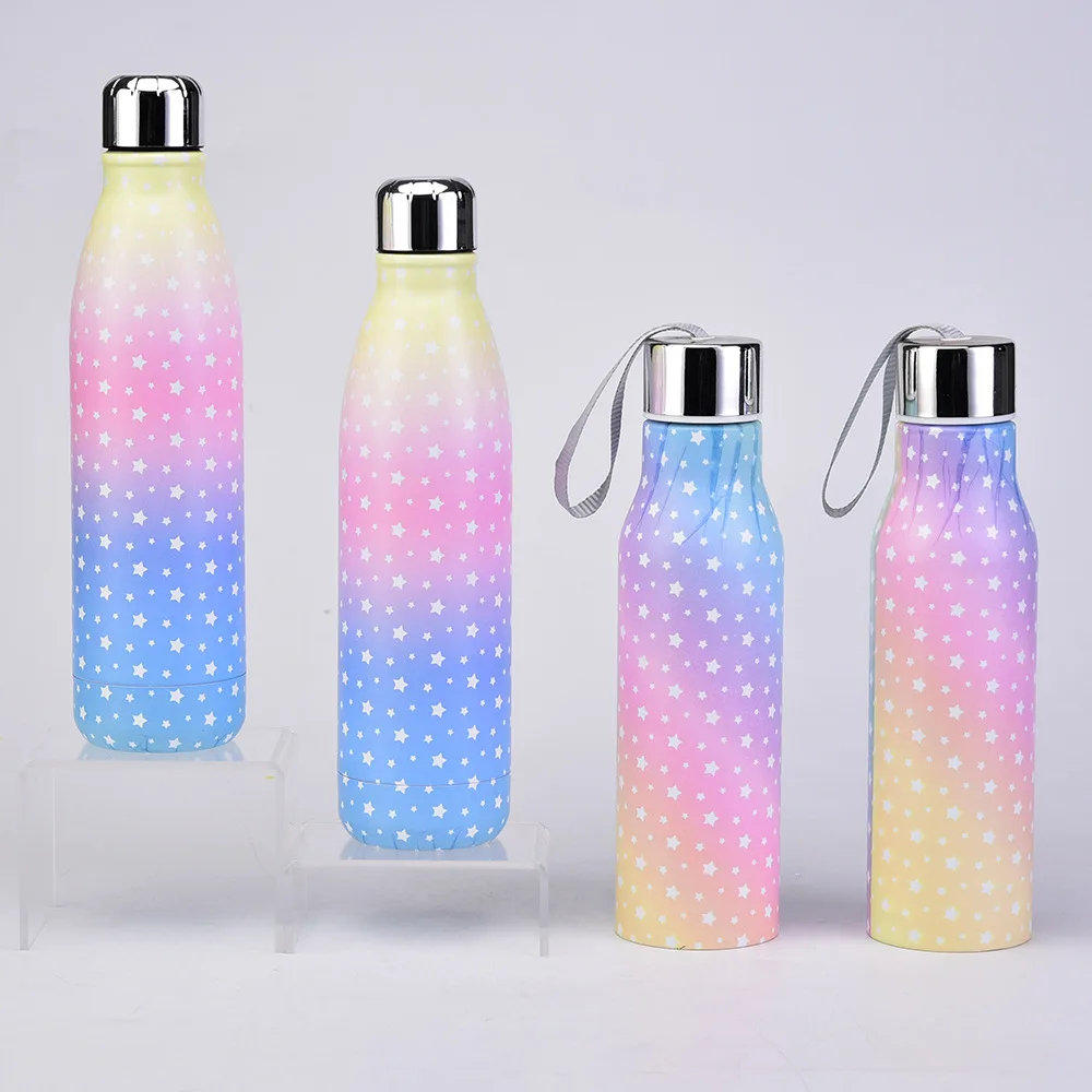 

Creative Outdoor Sports Double Walled Coke Portable Starry Sky Insulation Water Bottle, Customized color