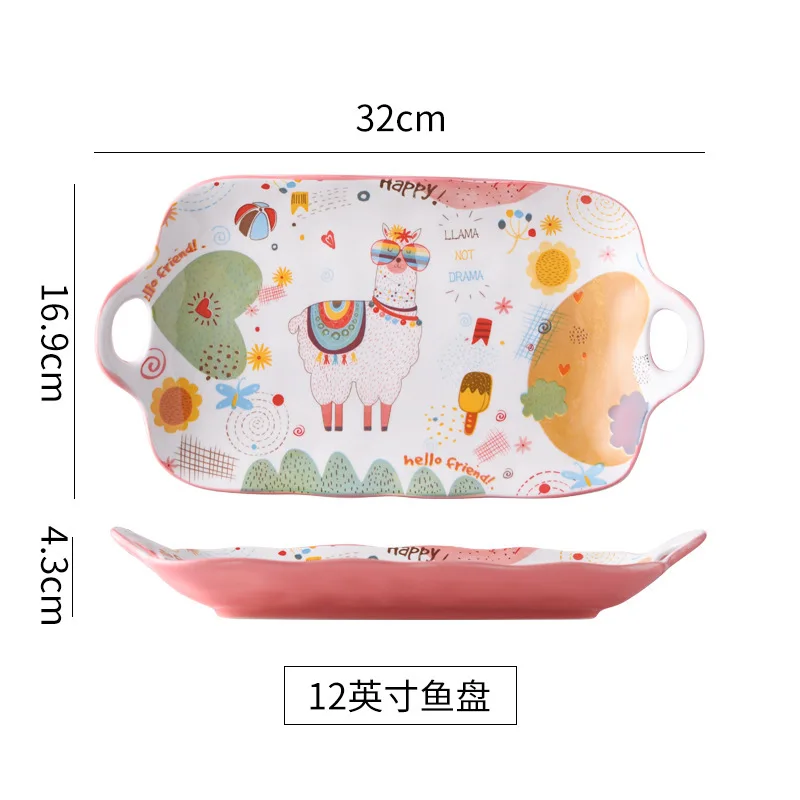 

Factory Manufacture Various  Christmas Plate Custom Fruit Rectangular Plates