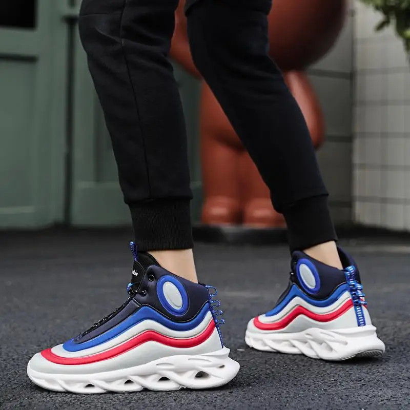 

big size 46#Fashion Men Shoes Comfortable Sneakers Men Leisure Shoes Zapatillas Hombre Trend Shoes high top Men running sneakers