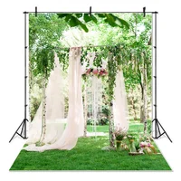 

Curtain Flowers Branches Photography Backdrop Wedding Studio Props Photography Backgrounds For Photo Studio