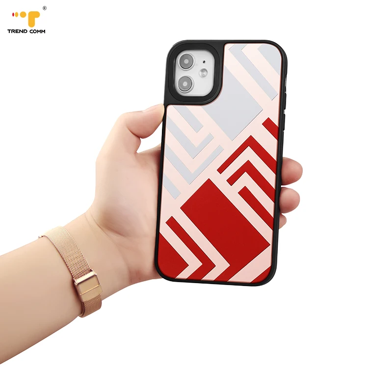 

TPU Acrylic Custom Makeup Mirror Plating Case Cell Phone Case For iPhone 11, 2 colors