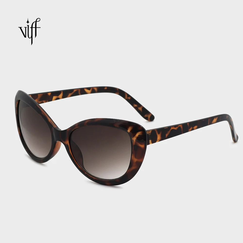 

Hot HP19424 Oversize Cat Eye Sun glasses Hot Seller Custom Leopard Shades Sunglasses