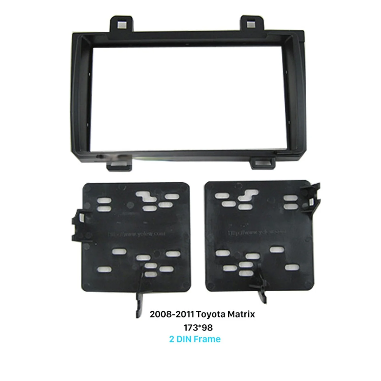 

173*98mm Double Din Car Radio Fascia for 2008-2011 Toyota Matrix Stereo Dashboard Install Frame Panel DVD Player