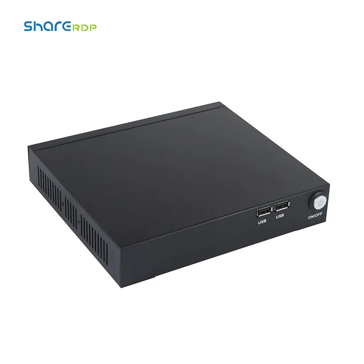 

SHARERDP MINI Desktop Computer Core i3 4010U Portable Server PC Cheap Mini Desktop PC For Business, Black