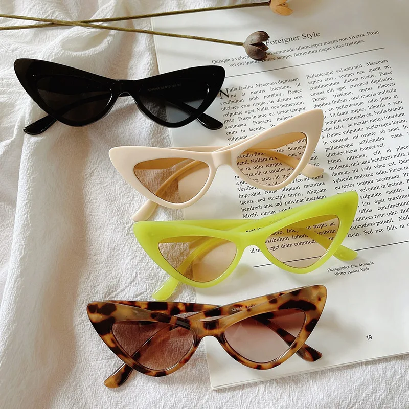 

LBAshades 2022 glasses fashion sunglasses women candy color trend shades cat eye green pink sunglasses