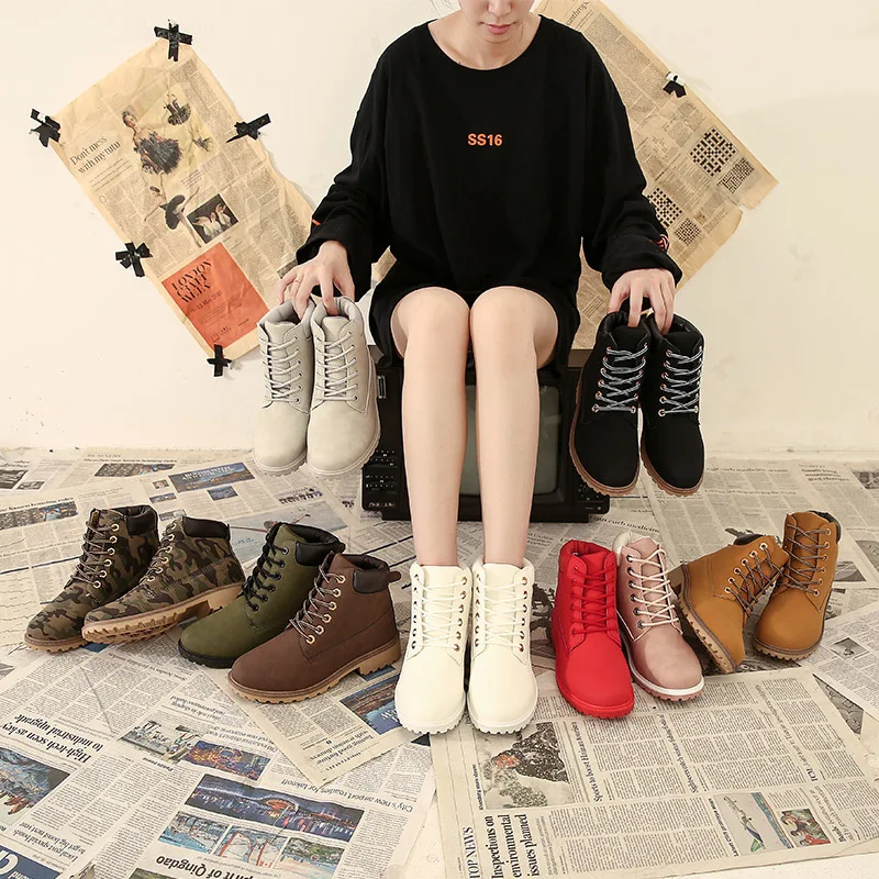 

New Hot-Selling Bootp High-Top Fashion Trend Martin Boots Both Men And Women Plus Size Casual Shoes
