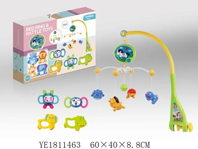 
Baby Multifunctional Musical Bed Bell Toys Lighting Hanging Crib Mobiles With Projection For Sleep 