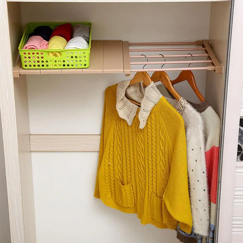 

Wall-mounted Wardrobe Closet Organizer Closet Adjustable Storage Shelf Kitchen Shelf Closet Decorative Shelves Cabinet Stand