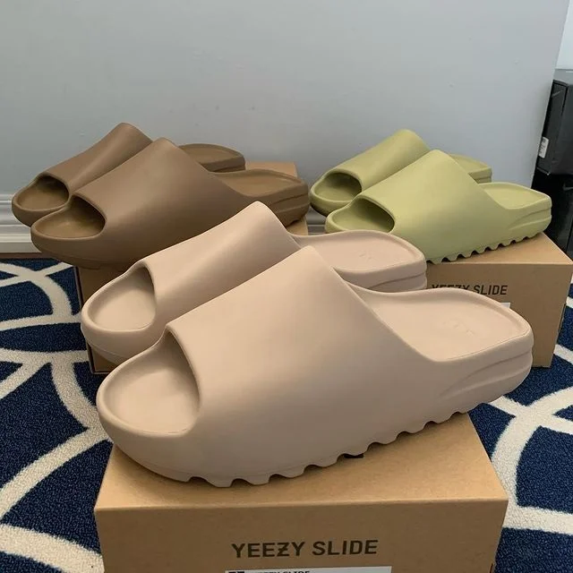 

2021 Brand Name Women Sandal Zapatillas Yeezy 451 Original High Quality Slides Slipper For Woman And Man