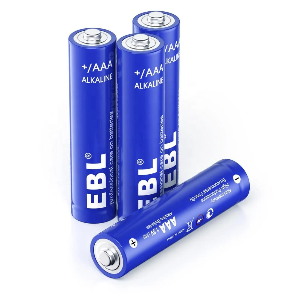 

EBL Alkaline AAA Batteries 1.5V Triple A Long-Lasting Alkaline Battery With 10-Year Shelf Life, Blue