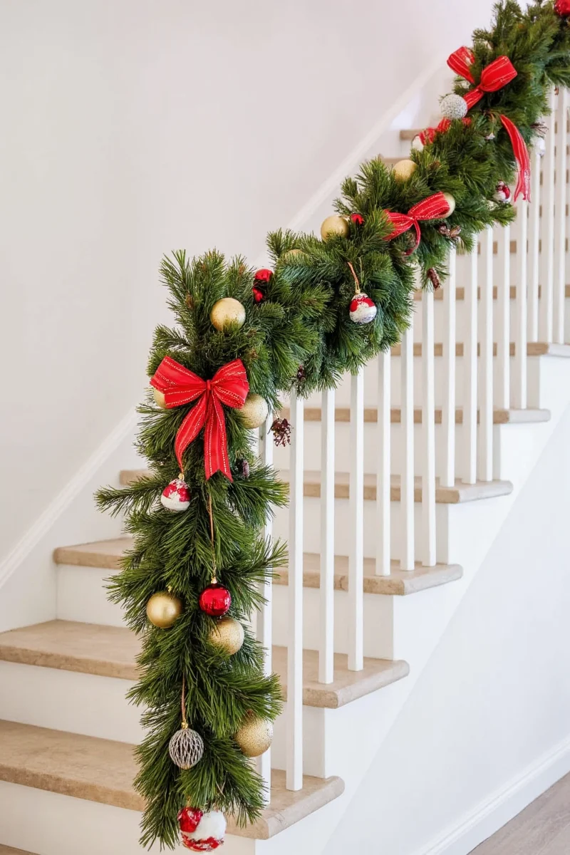 Popcorn and cranberry garland