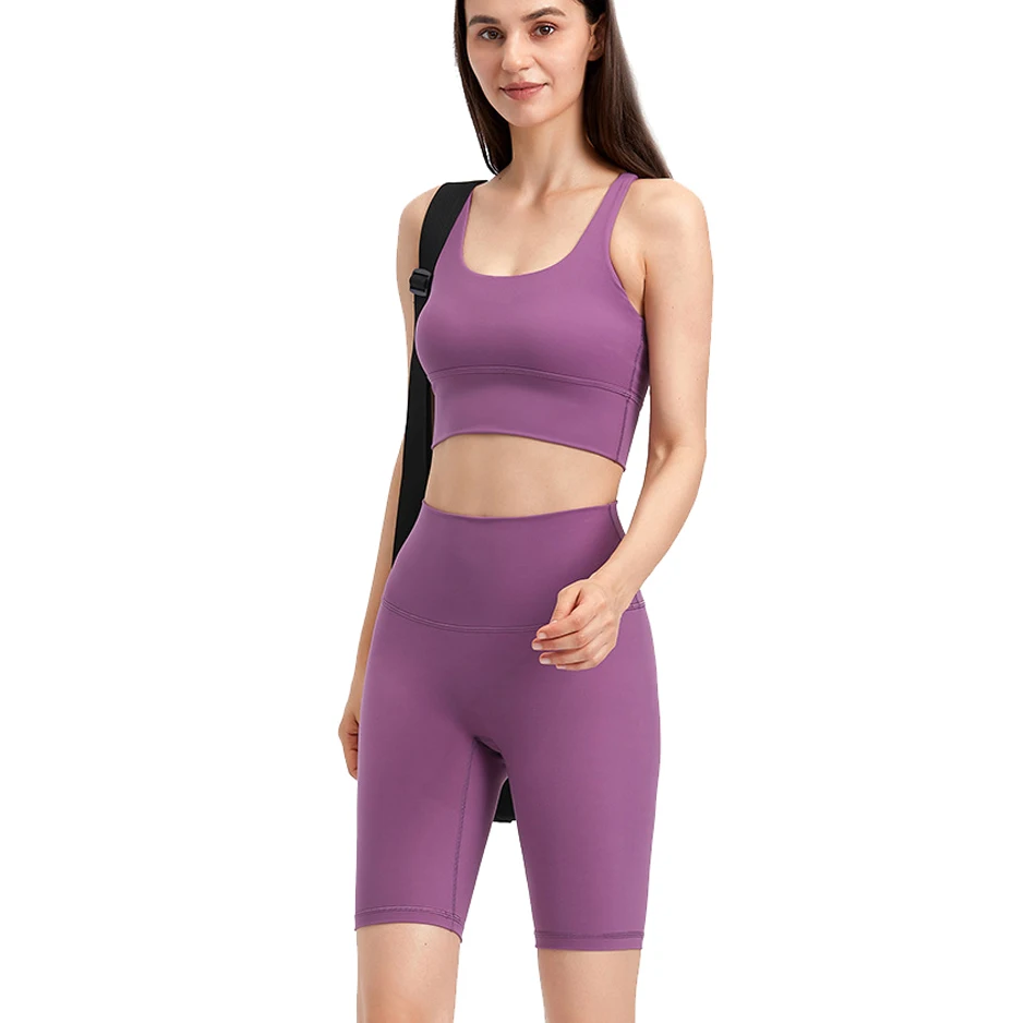 

Women High Waist Soft Brushed Compression Gym Running Yoga Wear Set