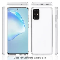 

For Samsung S11 Shockproof Clear Hybrid Case Transparent PC+TPU Hard Back Soft Bumper Cover Case for Samsung Galaxy S11