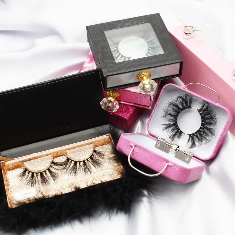 

Custom Sticker 8D 25 Mm Cruelty Free 3D Eyelash Vendor 100 mink fur 25mm false eyelashes wholesale, Natural black