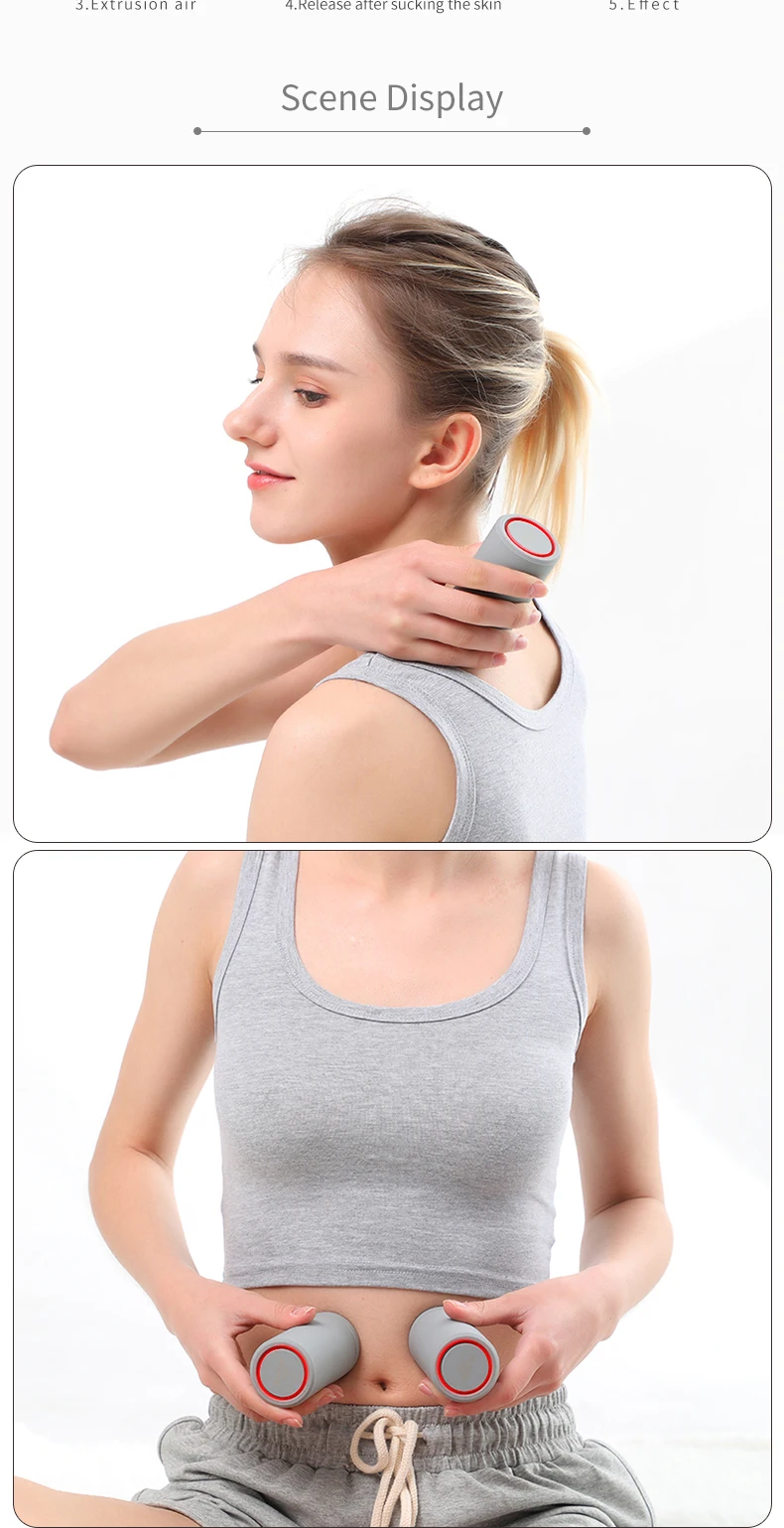 Mini Vibration Massager Electronic Cupping Pressure Massager for Body