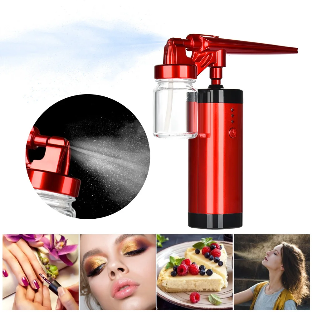 2020 New Style Portable Professional Rechargeable Mini Airbrush With Air Compressor Water Tank.jpg