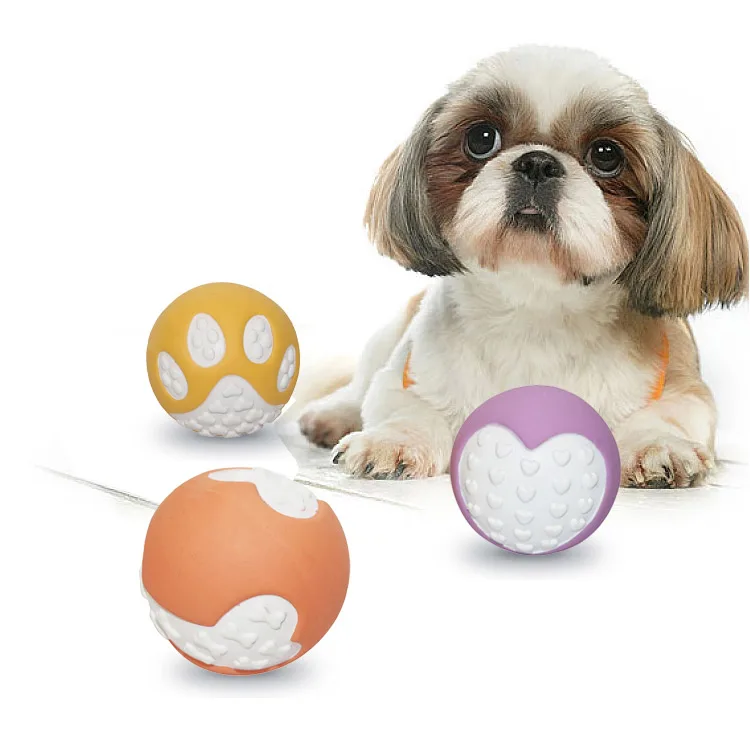 

Thinkerpet Natural latex pet toy squeaky ball pet chewing outdoor interactive high-quality imported dog toy