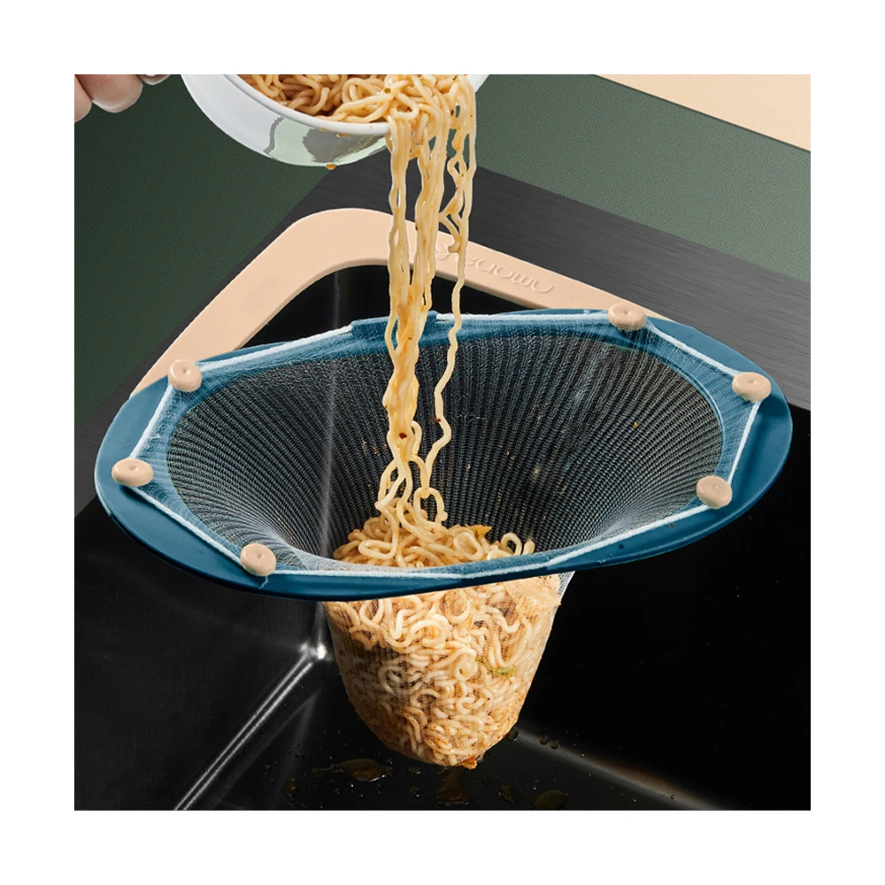 

Creative kitchen corner sink strainer filter bags Leftover drain rack