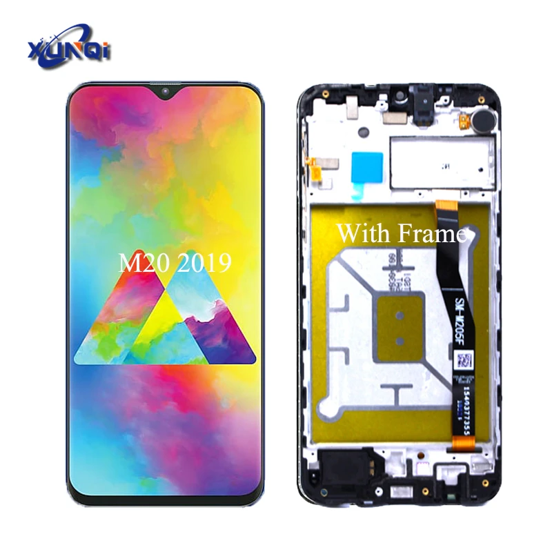 

New Arrive Original quality LCD For Samsung M205F Replacement Touch Screen Digitizer, For Samsung Galaxy M20 LCD with frame