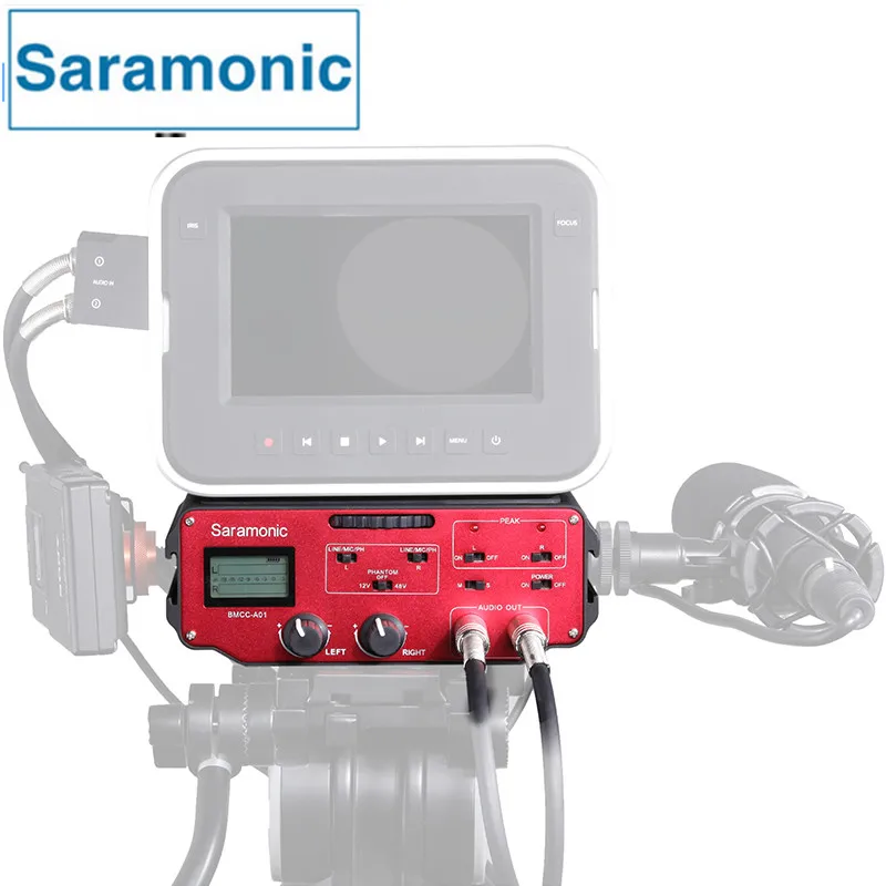 

Saramonic BMCC-A01 Camera Microphone Audio Adapter Mixer professional for Blackmagic Cinema Camera