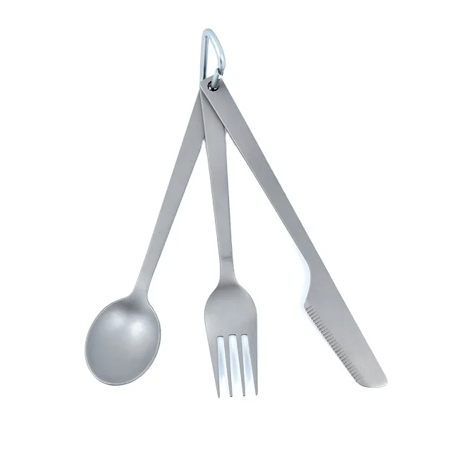 

The new best-selling titanium tableware 3 piece spoon and fork knife set in 2021