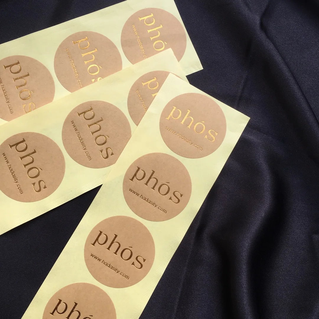 

Luxury Custom Printing special paper Labels Vinyl Clear Transparent Shiny Gold Foil Stamping Self Adhesive Labels Sticker, Custom color