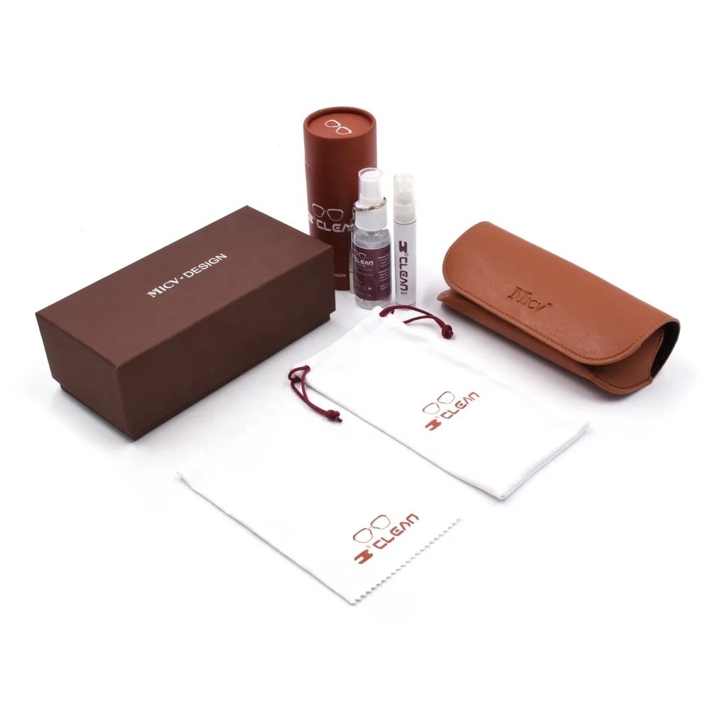 

Glasses Case Custom logo Packing Pouch Eye glasses Cleaning Cloth Pressure Resistance Sunglasses packing box Set, Pure color or customized color