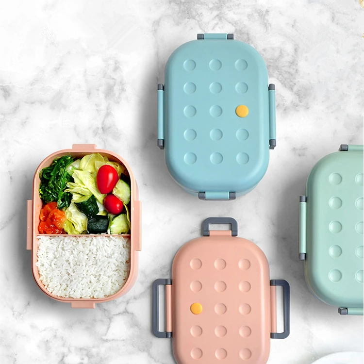 

Microwaveable Korean style leak proof plastic lunch box for kids and adult, 3 kinds