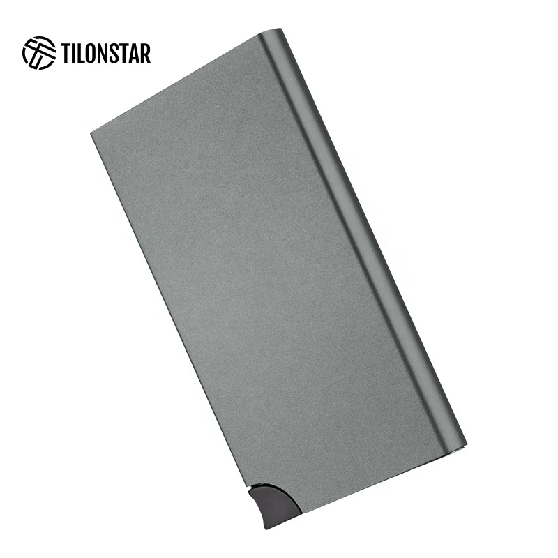 

2022 New Women Mini Card Wallet Holder Aluminum Metal Id Card Holder Custom Card Holder