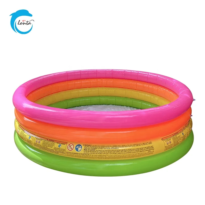 

Kids Above Ground Outdoor Rainbow Round PVC Bath Playing Inflatable Swimming Pool,Inflatable Swimming Pool, Customized color