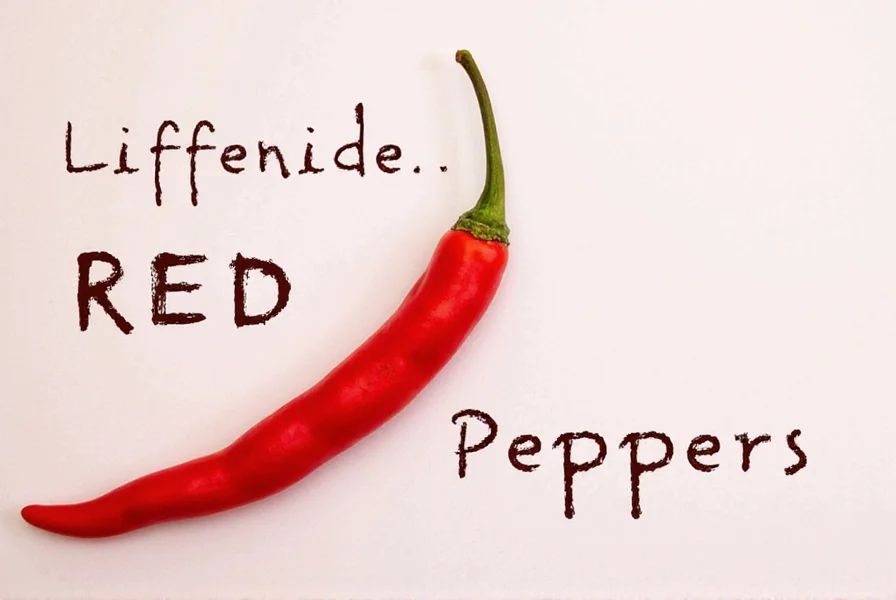 Dish with red pepper