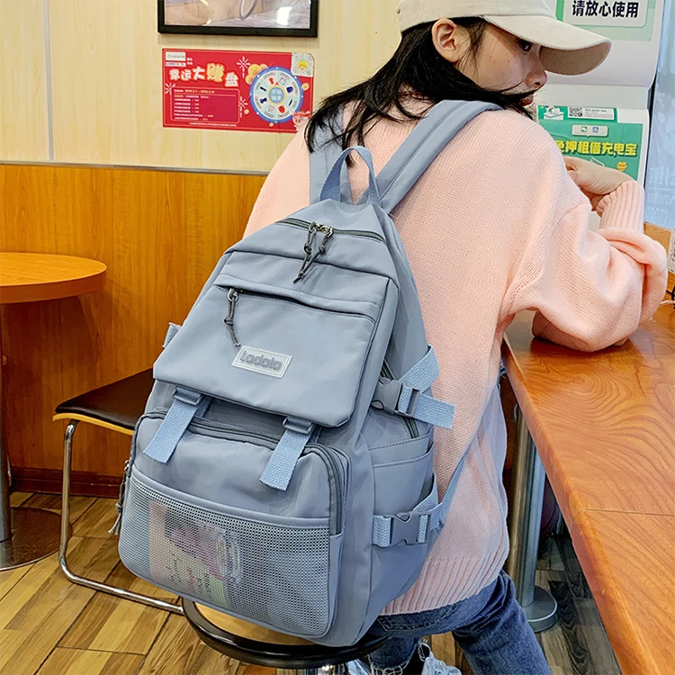 

Factory outlet lightweight casual Multi-pocket youth bags school students schoolbags backpack high quality