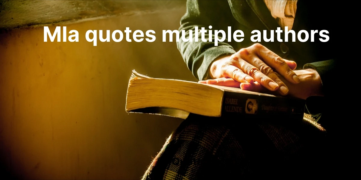 mla quotes multiple authors
