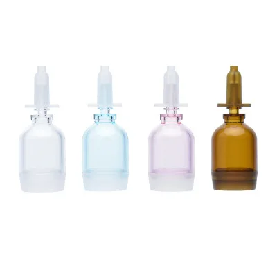 

Factory supply round skincare package 10ml glass serum bottles 1oz dropper bottle