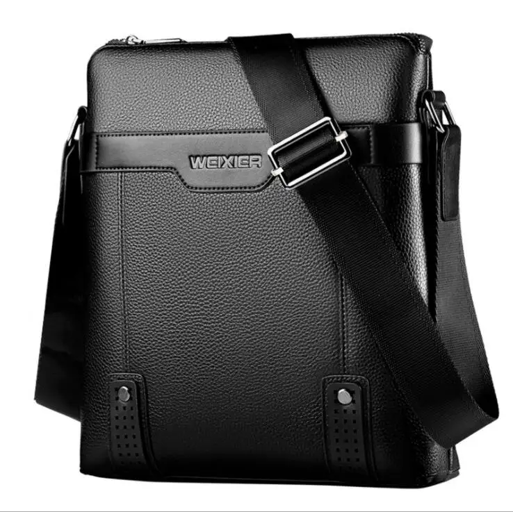 

2020 luxury messenger bag custom logo business casual mens crossbody shoulder bag, Black, coffee