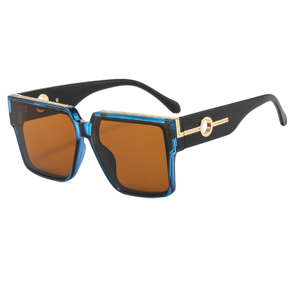 189611 Plastic Frame Uv400 Eye Protection Stylish Sunglasses Women Customised Luxury Mens White Square Oversize Women Sunglasses