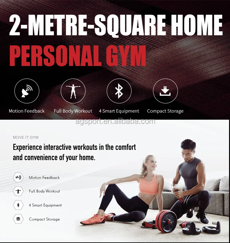 2020 New product Bluetooth Mobile App Motion Tracking Muscle Strength Training 4 in 1 Smart Body Builder home Fitness Equipment