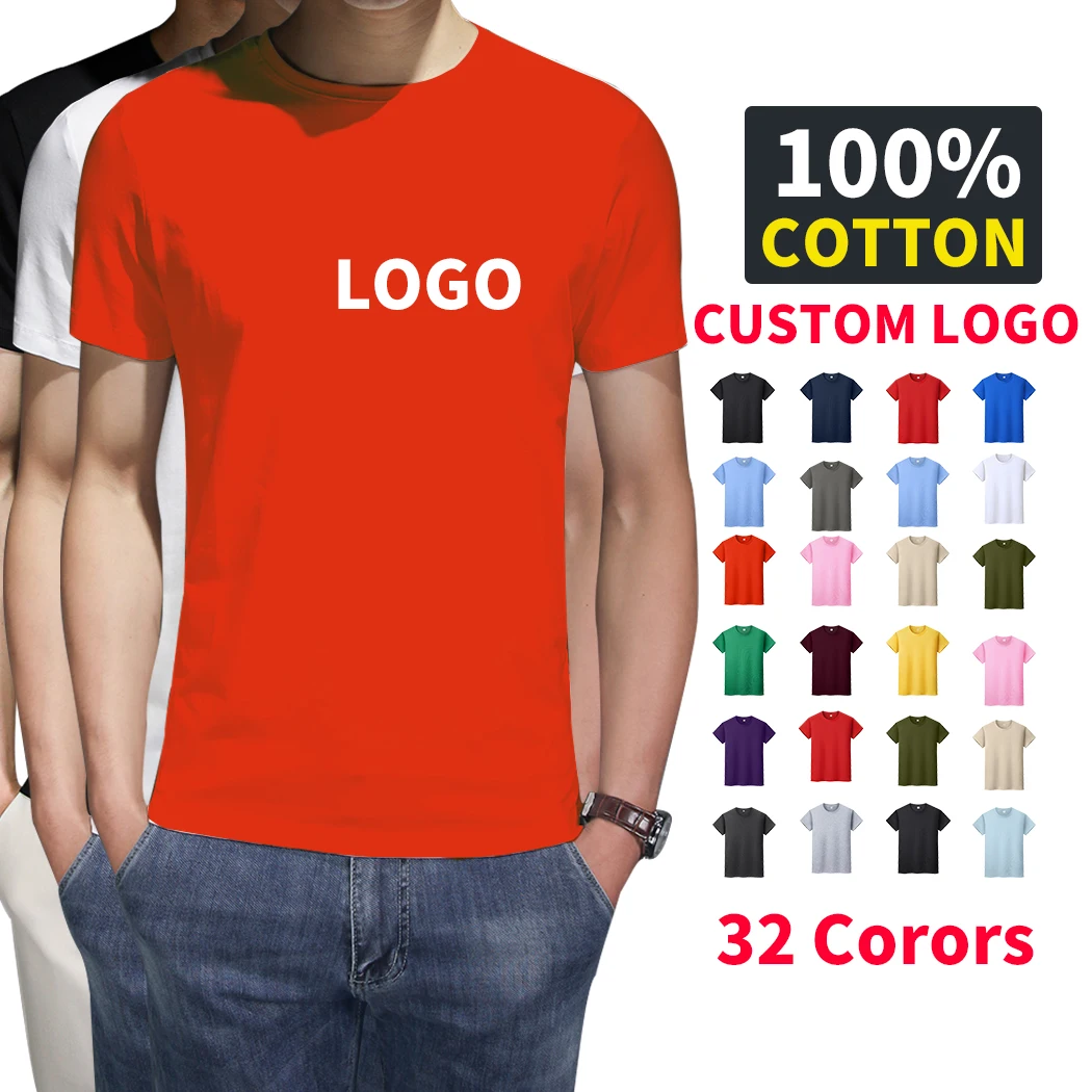 

2021 new men's summer custom logo t-shirts black t shirt 100% polyester t shirt