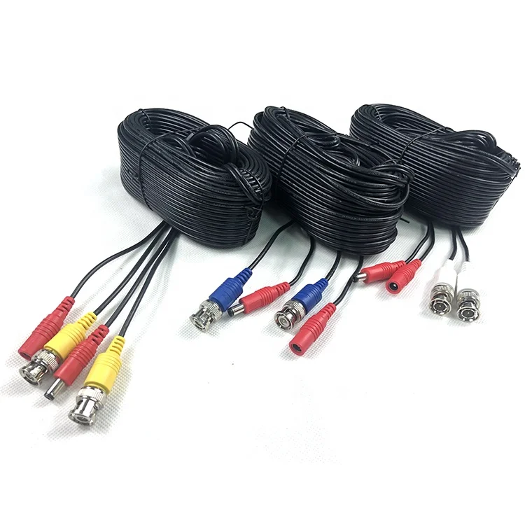 
Security CCTV Cable BNC Video CCTV Camera Power Cable 26AWG For Surveillance Camera in stock 