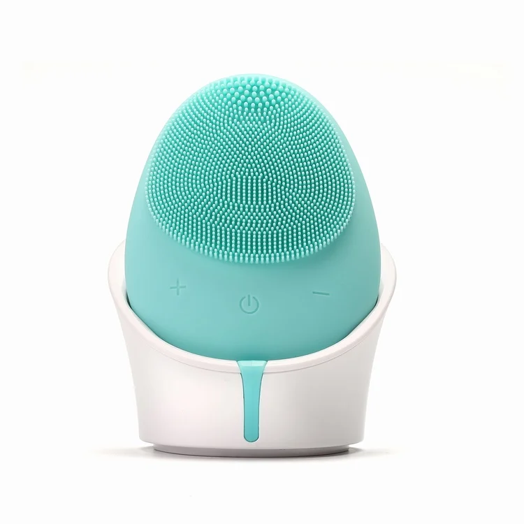 
Wireless Face Exfoliating Electric Sonic Silicone Facial Cleansing Brush 